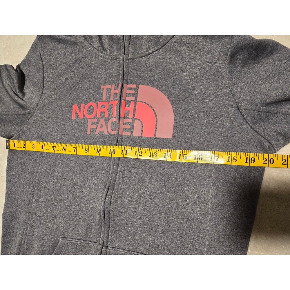 The North Face Womens Full Zip Hoodie Gray Pink Fleece Sweatshirt NWOT - Picture 6 of 9